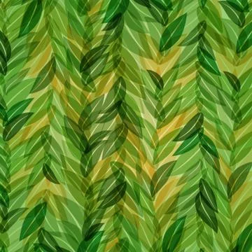 Abstract green leaves background Stock Illustration
