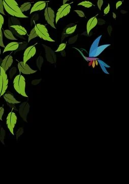 Abstract green leaves background Stock Illustration