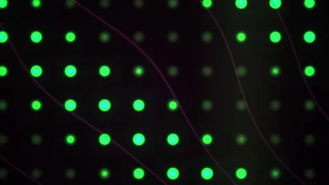 Abstract Green Led Grid Motion Graphics for Tech Backgrounds Stock Footage 343687979