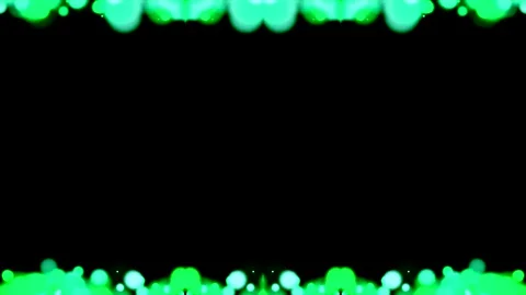 Abstract Green Light Bokeh Frame Stock Footage 284396217
