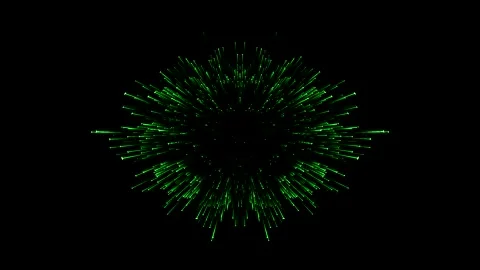 Abstract Green Light Burst Stock Footage 289127560
