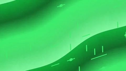 Abstract Green Light Flowing in Soft Gradient Setting Stock Footage 327602861