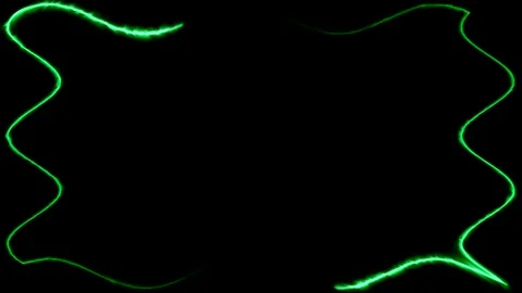 Abstract Green Light Frame Stock Footage 284397450