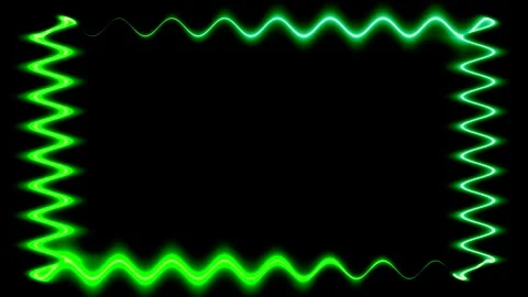 Abstract Green Light Frame Video stock 284403098