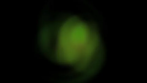 Abstract Green Light Glow Floating Through Dark Space Background Loop Stock Footage 344716479