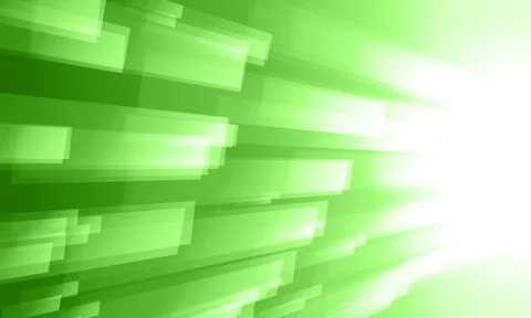 Abstract green light rays background with glowing rectangular shapes. Abstract Illustrazione stock