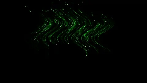 Abstract Green Light Trails Stock Footage 289128312