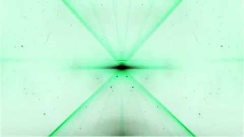 Abstract Green Light Tunnel Stock Footage 289100438
