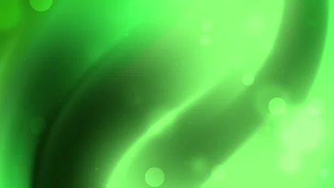 Abstract Green Light Waves With Soft Glow Effect Background Video stock 293591511