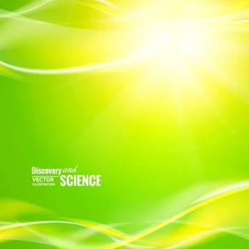 Abstract green lights Stock Illustration