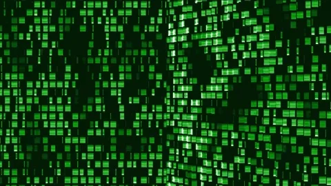 Abstract Green Lights Motion Background Loop Stock Footage 202050678