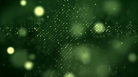 Abstract Green Lights Particles Background Loop Stock-Footage 202050641