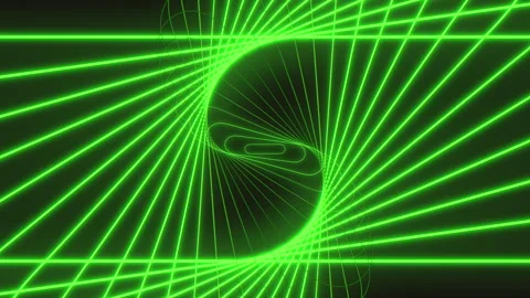 Abstract green line pattern on black background futuristic zigzag design Stock Footage 285696137