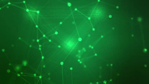 Abstract green line wave technology background animation 스톡 동영상 295275125