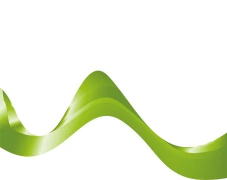 Abstract green lines background Stock Illustration