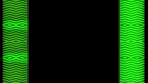 Abstract Green Lines on Black Background Stock Footage 284390963