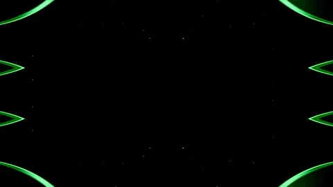 Abstract Green Lines on Black Background Stock Footage 284397661