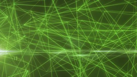 Abstract green lines glowing high tech digital energy abstract background Illustrazione stock