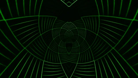 Abstract Green Lines Pattern Stock Footage 289130698