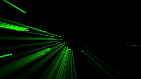 Abstract Green Lines Visual Background Stock Footage 122574268