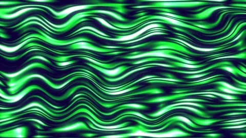 Abstract Green Liquid Flowing Waves Background Stock Footage 330920202