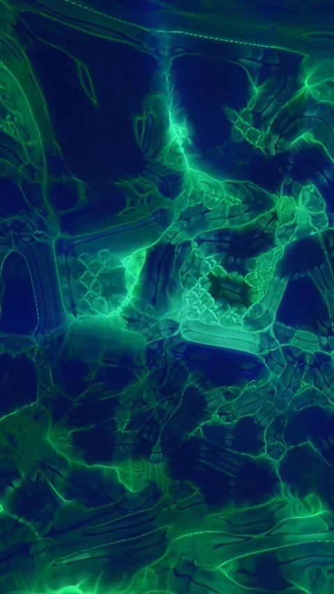 Abstract green liquid glow texture with organic ripples and caustic light p.. Stock Footage 328590789