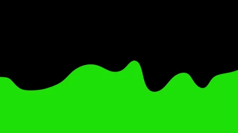 Abstract green liquid wave transition effect with smooth flowing motion Vídeos de archivo 333625748