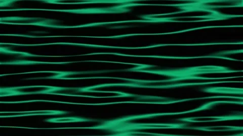 Abstract green liquid wavy lines on black background. Modern colorful wallpaper Video stock 308960238