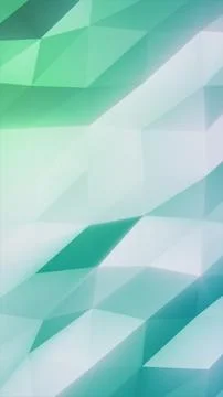Abstract green low poly background with faceted triangles and soft gradient.. Stock Illustration