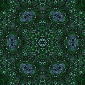 Abstract green mandala pattern background - perfect for wallpaper Illustrazione stock