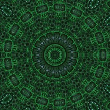Abstract green mandala pattern background - perfect for wallpaper Illustrazione stock
