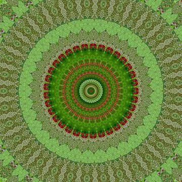 Abstract green mandala pattern background - perfect for wallpaper Illustrazione stock