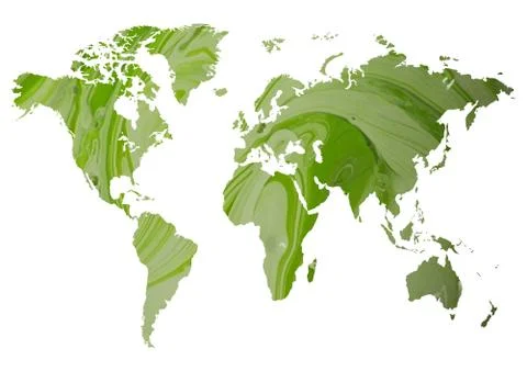 Abstract green map Stock Illustration