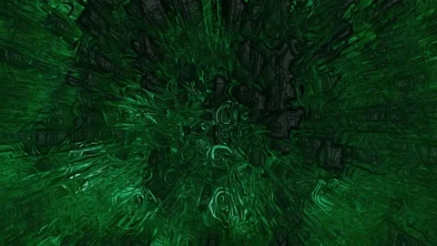 Abstract green mirror biomass. Cyclic video Stock Footage 158047643