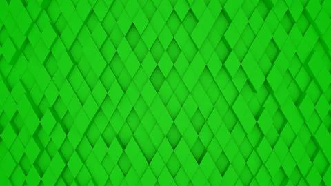Abstract green modern architecture 3D background with green rhombus on the .. Ilustración de archivo