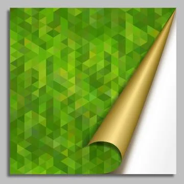 Abstract Green Mosaic Background Stock Illustration
