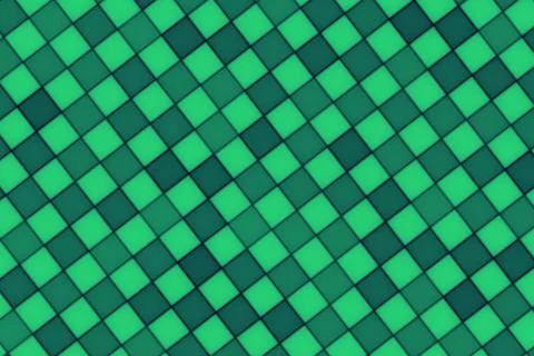 Abstract green mosaic pattern with glowing squares イラスト素材