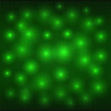 Abstract green mosaic vector background with lights, well-organized layers Illustrazione stock