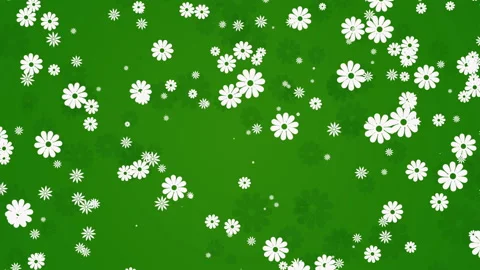 Abstract green motion background with flowers Stock Footage 91917359