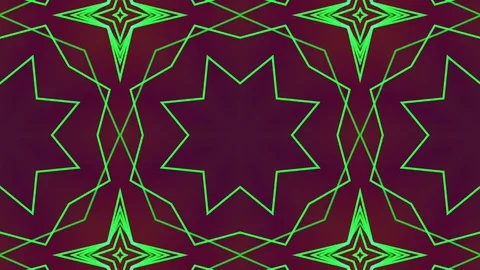 Abstract Green Motion Background. Stars. Kaleidoscope Stock Footage 73993553
