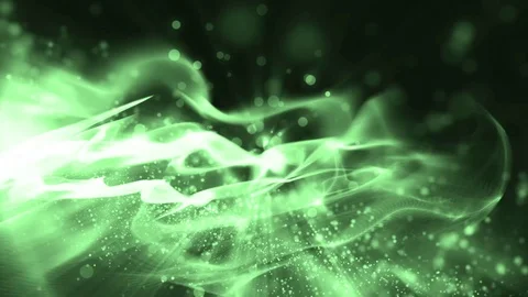 Abstract green motion particles. Video stock 71652271