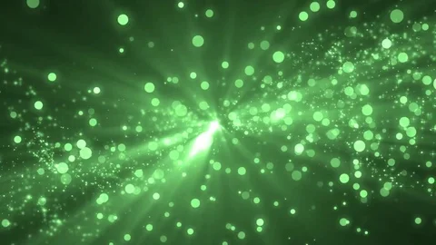Abstract green motion particles. Vídeo Stock 71652561