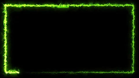 Abstract green neon frame flickering on black background dynamic motion gra.. 스톡 동영상 334908464