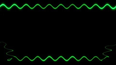 Abstract Green Neon Frame Stock Footage 284392595