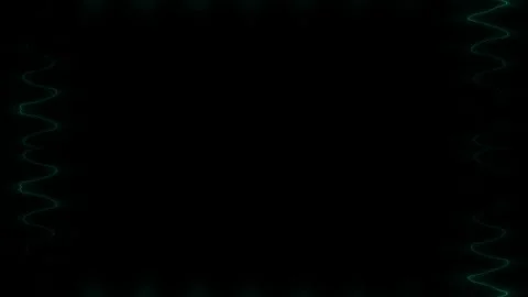 Abstract Green Neon Light Frame Stock Footage 284399929