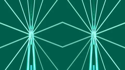 Abstract Green Neon Light Rays Motion Background Stock Footage 333083846