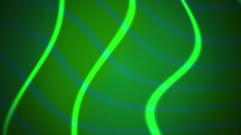 Abstract Green Neon Light Waves Motion Background Animation. Stock Footage 340519146