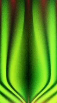 Abstract green neon light waves create a futuristic symmetrical tunnel with g Stock Illustration