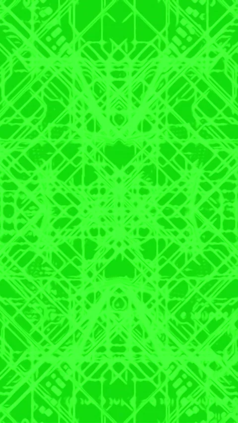 Abstract Green Neon Motion Graphic Background with Symmetric Geometric Lines Stock Footage 329404483