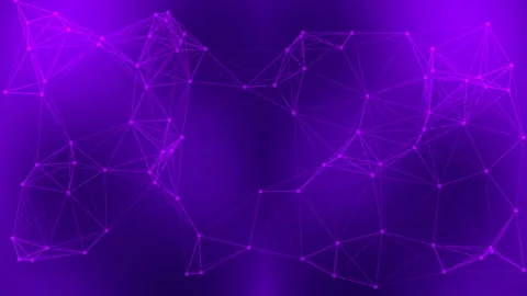 Abstract Green Network Background - Connecting Dots and Lines Stock Footage 332502970